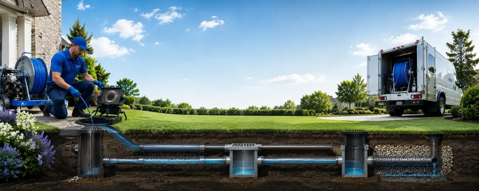 Outdoor drain cleaning information for Point Pleasant, PA